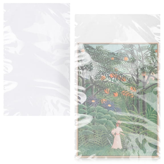 Clear Poly Mailers with Open Top, 2 mil Thickness, Clear Color, 500 count, 14 x 24 in