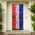 thumbnail image 5 of PATLOLLAV Red White Blue Plastic Door Curtain, 78x39 Inch Patriotic Door Cover Hanging Decor for Independence Day Parties & Home Entryways, 5 of 6