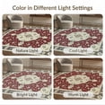 thumbnail image 7 of ODIKA 5'x7' Washable Area Rug Non-Slip, Chair-Friendly Vintage Traditional Center Medallion With Ornate Floral Border for Dining Room, Under Table, Home Office, 7 of 7