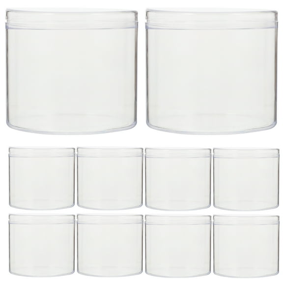 UPGRATOR Pudding Cups Transparent Plastic Storage Parties 10Pcs 2.8x2.8x2.2in