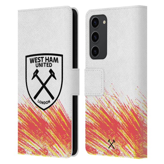 Head Case Designs Officially Licensed West Ham United FC 2022/23 Crest Kit Third Leather Book Wallet Case Cover Compatible with Samsung Galaxy S23+ 5G