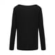 thumbnail image 4 of Blusa de Larga con Cuello y Hombros Descubiertos para Mujer Negro S, 4 of 5