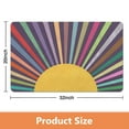 thumbnail image 4 of Step Up Your Bathroom Decor with Our Vintage Sun Bath Mat: Non-Slip, Soft, Colorful Rug, Machine Washable, Perfectly Sized at 20x32 inch, Adds a Touch of Farmhouse Charm to Sink, Tub, Toilet or Door, 4 of 5
