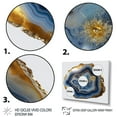 thumbnail image 3 of Designart "Gems of the Geode II" Stone Geode Metal Wall Decor Set, 3 of 5