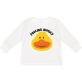 thumbnail image 3 of Inktastic Duck Feeling Ducky Boys or Girls Long Sleeve Toddler T-Shirt, 3 of 5