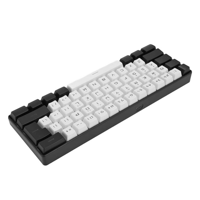 Keyboard Mini 60% Small Gaming Keyboard, RGB Backlit 61 Keys, Ergonomic Mechanical Feeling Wired Gaming Keyboard For Gaming And Working