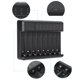thumbnail image 3 of Viaje SEIVI Negro PC Protección Inteligente Pantalla Inteligente De Viaje Portátil Cargador De Batería USB De Ocho Ranuras Para Carga Ni MH Ni Cd AA AAA, 3 of 7