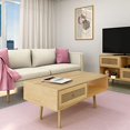 thumbnail image 3 of Atlantic Loft &amp; Luv Boho Mi-Siècle Tiroir de Rangement Naturel et Étagère, Finition Table Basse en Rotin, 3 of 8