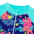 thumbnail image 5 of 4-12Y Girls Long Sleeve Rashguard One-Piece Swimsuit Beach Surfing Bathing Suit Swimwear, 5 of 8
