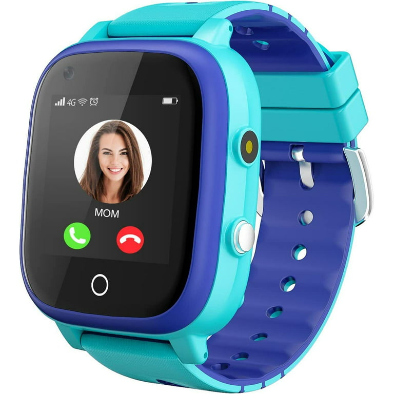 Shanna Smart Watch for Kids - 4G Smartwatch with GPS Tracker Real Time  Positioning, SOS Video Call Message Alarm Clock Camera Waterproof  Wristwatches for Boys Girls(Blue) 