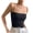 Black, variant on Staron Women's Casual Sling Tank Top Solid Color Basic Round Neck Sleeveless Comfy Loose Fit with Pockets, Khaki XXL