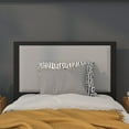 thumbnail image 3 of Flash Furniture Melbourne Metal Upholstered Twin Size Headboard in Light Gray Fabric, 3 of 11