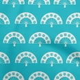 thumbnail image 1 of oneOone Velvet Turquoise Blue Fabric Asian Japanese Craft Projects Decor Fabric Printed By The Yard 58 Inch Wide, 1 of 4