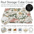 thumbnail image 5 of Sweet Jojo Designs Vintage Floral Pink Green and Yellow Unstuffed Ottoman Pouf Cover, 5 of 6