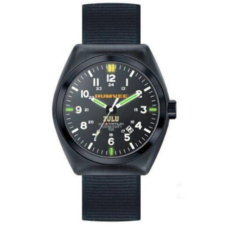Humvee Men's HMV-W-ZULU Zulu Tritium H3 3 Interchangeable Straps Watch Multi-Colored