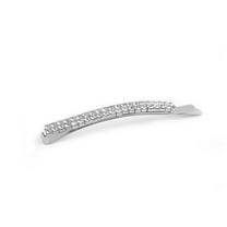 CCOCC Hair Bows,Silver Minimalist Design Hair Jewelry,Elegant Style Shine Effect Small Hair Clips