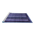 thumbnail image 2 of Ahgly Company Machine Washable Indoor Rectangle Abstract Blue Modern Area Rugs, 2' x 4', 2 of 4