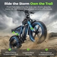 thumbnail image 3 of DTTZH Electric Bike for Adults, 750W Rated Motor, 60 Miles E-Mountain Bike, 20" x 4" Fat Tire Off-Road Ebike, 48V/15.6Ah UL2849 Certified, 3 of 9