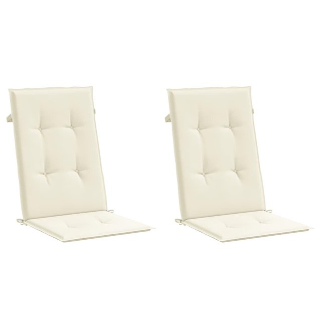 Cojines para Sillas de Jardín Casafoyer Crema 47.2 x 19.7 x 3 cm 2 piezas
