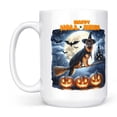 thumbnail image 2 of Happy Halloween German Shepherd Witch Pumpkins Bats Mug Alsatian Dog Lover Gifts Coffee Tea Cup - 13012, 2 of 4
