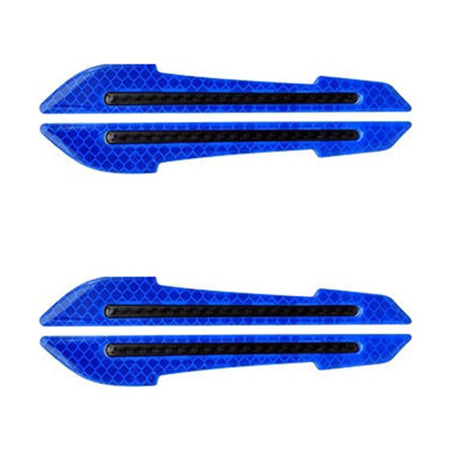 Sidaley Paquete de 2 pegatinas para coche, tira de advertencia para vista trasera, cinta decorativa PP, impermeable, a prueba de sol, Reflector Automoción decorativa y accesorios Azul