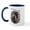 White/Navy Inside, variant on CafePress - Footprints In The Sand Mug - 11 oz Ceramic Mug - Novelty Coffee Tea Cup