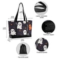 thumbnail image 2 of FORMRS Laptop Tote Bag for Women with 15.6" Computer Compartments Handbag, White Halloween Ghosts, 2 of 7