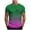 Green, variant on Men's Cotton Short Sleeve Letter Graphic Tees Summer Crewneck Top Shirt Track Tees (Avail for Big & Tall)