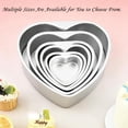 thumbnail image 2 of 8in Nonstick Heart Shaped Aluminum Cake Pan - Aluminum Alloy Baking Tin for Cakes, Desserts, Parties & Weddings(1Pcs, B), 2 of 7