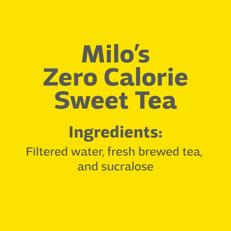 Milo's Zero Calorie Sweet Tea - Sugar Free (Sweetened with Sucralose)