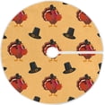 thumbnail image 1 of FMSHPON Thanksgiving Turkey Hats Xmas Christmas Tree Skirt Stand Mat for Holiday Party Decoration Indoor Outdoor 36 inches, 1 of 6