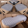 thumbnail image 2 of Funda de asiento de coche de felpa SEAMETAL, protector de asiento de automóvil antiarañazos, cojín para asiento delantero/trasero universal para sedán y todoterreno, 2 of 5