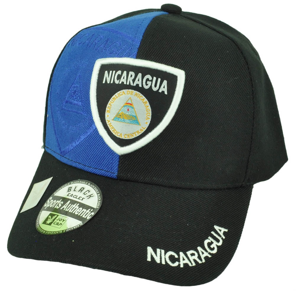 New National Nicaragua Flag Beanie Hat Cap Embroidered Stitched 