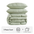 thumbnail image 6 of Sage Embroidered Cotton Bedding Sets Full/Queen AllSeason Comfort, 6 of 11
