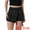 Black, variant on DARING DIVA Women's High Waist Western Asymmetrical Denim Cargo Skirt Shorts XL Black