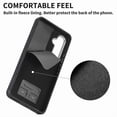 thumbnail image 3 of Funda para Samsung Galaxy A54 5g de cuero con acabado galvanizado y tarjetero (negro), 3 of 5