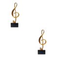 thumbnail image 1 of Wosthever Music Note Shape Statue Ornament Figurine Artwork Props Sculpture Photo Desk Tipo 1 2piezas, 1 of 1
