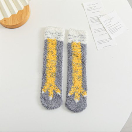 

Cosplay Soft Cartoon Novelty 3D Printed Sock Warm for Kid Chicken Leg Socks STYLE 1