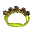 thumbnail image 3 of Lipstore 4xMini Percussion Tambourines Shaking Rattle for Family Kids Kindergarten Yellow, 3 of 8