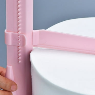 Discount.Home Adjustable Cake Scraper Cake Smoother Tool, Cake Smoother Polisher for Icing,Fondant Cream Edge Smoothing Decorating, Pink
