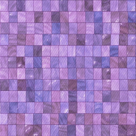 Ahgly Company Indoor Square Patterned Bright Lilac Purple Area Rugs, 8' Square
