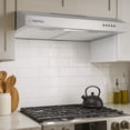 thumbnail image 3 of Campana de cocina empotrable 60 cm, Acero Inoxidable, 3 velocidades, bajo gabinete NOMU, 3 of 5