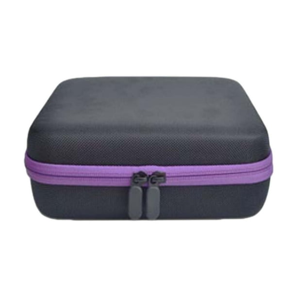 Bolsa para dados con capacidad para 70 dados y bandeja ranurada extraíble. Estuche para dados. Púrpura