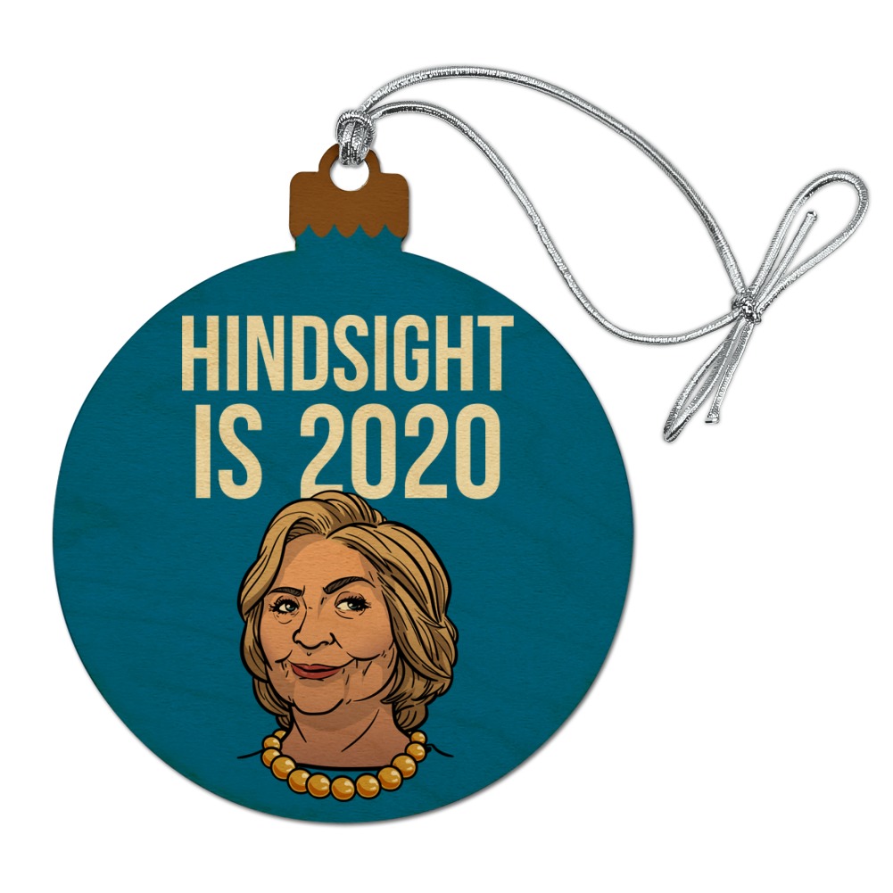 Hillary Clinton Christmas Ornament 