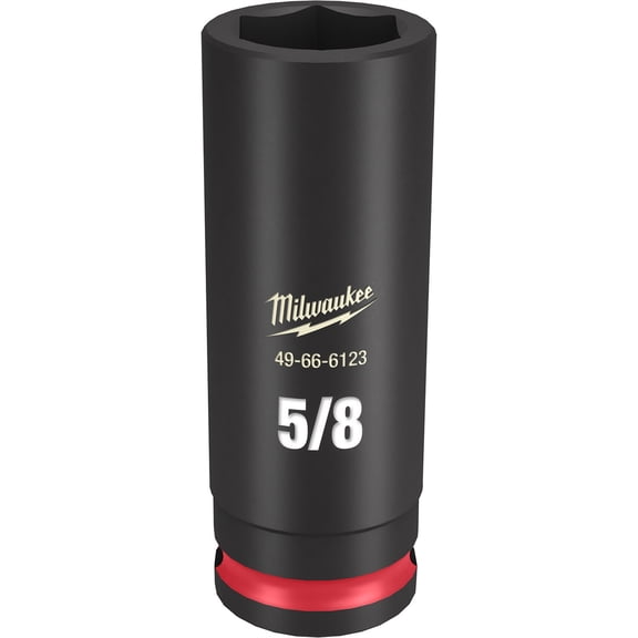 Milwaukee SHOCKWAVE 3/8 in. Drive 5/8 in. Deep 6 Point Impact Socket (1-Pack)