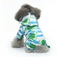 thumbnail image 5 of Dog Raincoat, Pet Sports Shirt, Dog Apparel With Reflective Chest Strap, Light Blue S - Waterproof, Breathable, Full Coverage With Hood, Button Closure - For Small Dogs, Outdoor, 5 of 7