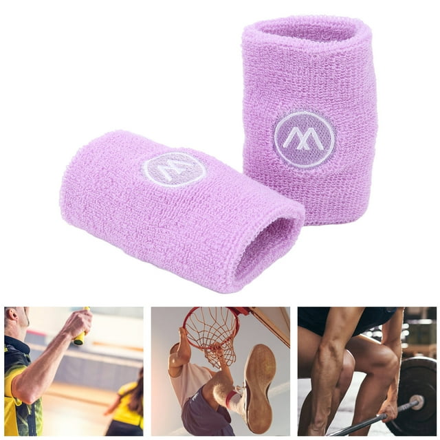 Muñequera Atlética, Muñequeras Para El Sudor, Elásticas, Suaves, Transpirables, Poliéster Y Algodón, Previenen Lesiones, 2 Pares De Disipación De Calor Para Gimnasio