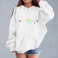thumbnail image 2 of Mode Décontractée pour Filles Chandail à Capuche Imprimé Manches Longues Doux Confortable pour Enfants Jeunes Tenue Tendance, 2 of 4