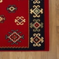 thumbnail image 5 of Impressions Floral Geometric Ikat Area Rug, 5' x 5', 5 of 6