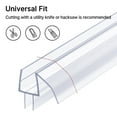 thumbnail image 6 of AmazerBath Shower Door Bottom Seal 47.25'' (15.75'' * 3), 3 Section Segmented Frameless Glass Shower Door Seal Strip for 3/8'' Glass, 6 of 8